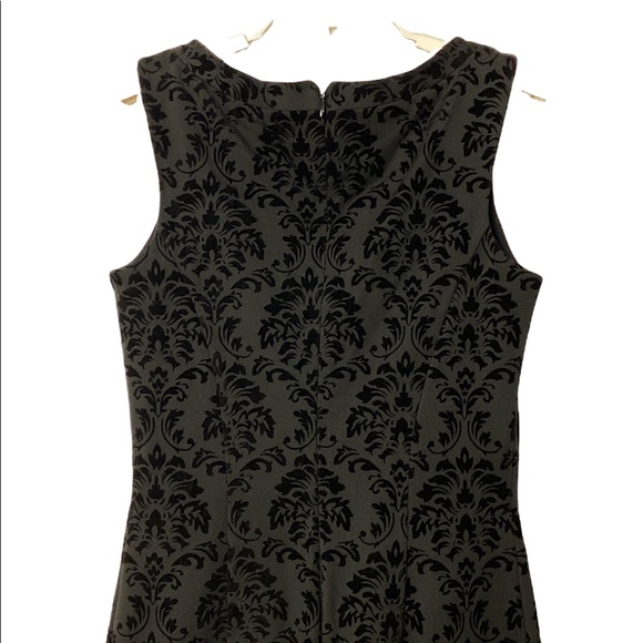 J. McLaughlin Damask Flocked Sleeveless Sheath Dress - Picture 5 of 8